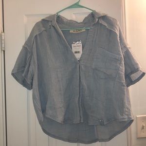 Free People Misty Blue shirt😍